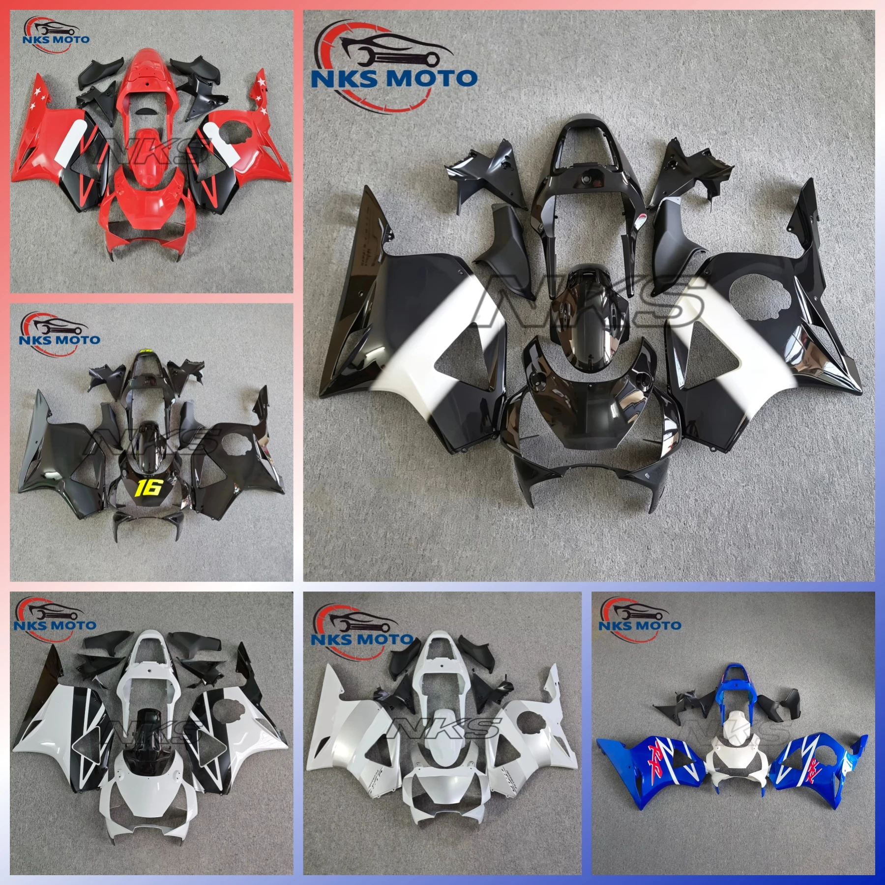 Blue ABS Injection Molding Motorcycle Full Fairing Body Kit For Honda CBR954RR 2002 2003 Bodywork Replacement Cowl Shell Parts