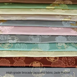 Brocade Jacquard Fabric Upholstery By Meters for Dress Table Runner Pillowcases Cushion Diy Sewing Cloth Soft Smooth Rabbit Pine