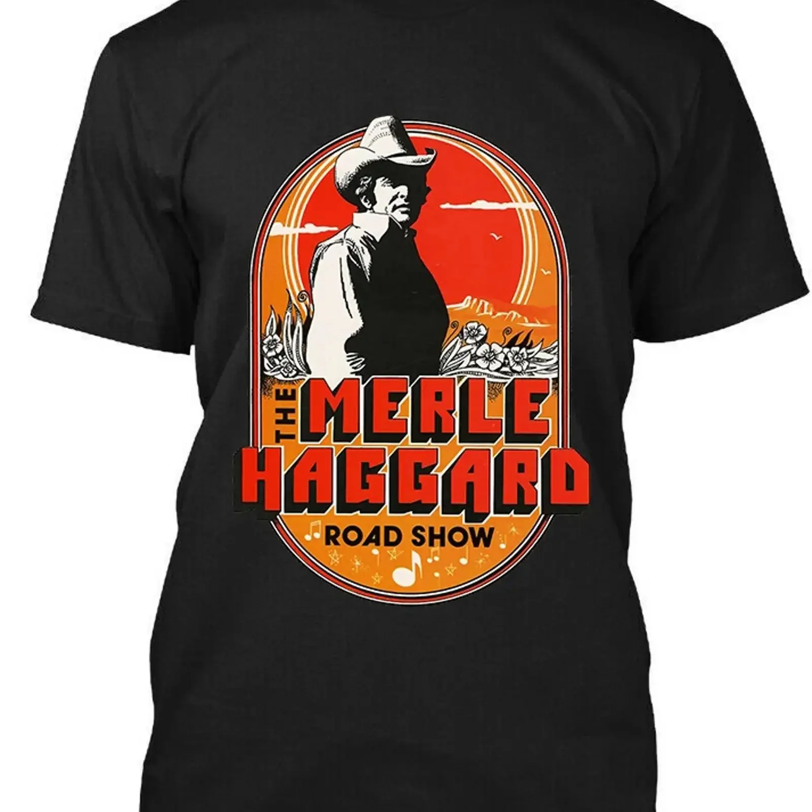 NWT The Merle Haggard Road Show American Country Singer Songwriter T SHIRT S 4XL vintage Washed Comfortable Versatile Slightly