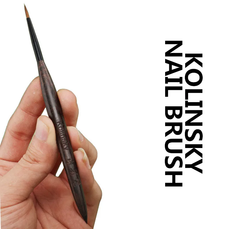 1PC Different Colored Handle Kolinsky Hair Nail Acrylic Brush Liquid Powder DIY Nail Drawing Nail Art Bruses