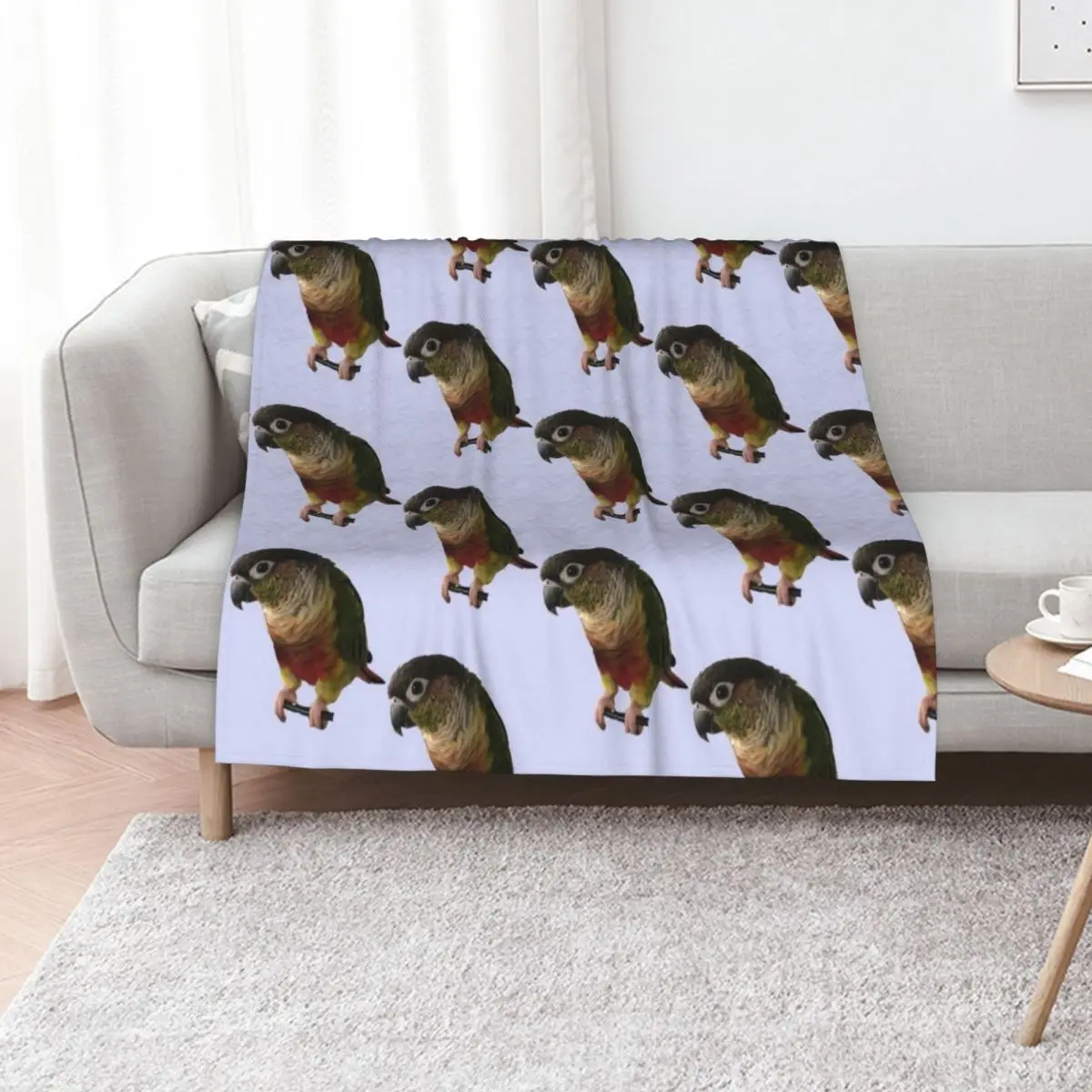 

Green Cheek Conure design Conure Small Parrot Parakeet Parrot lover Throw Blanket Nap Giant Sofa Blankets