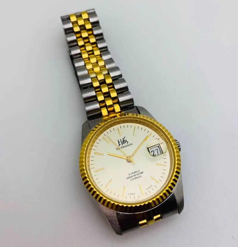 Magic City Watch Store Stock Shanghai Brand, Men's Mechanical Watch 35 Diamond Automatic Mechanical Watch, One