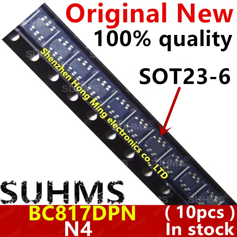 (10piece)100% New BC817DPN N4 sot23-6