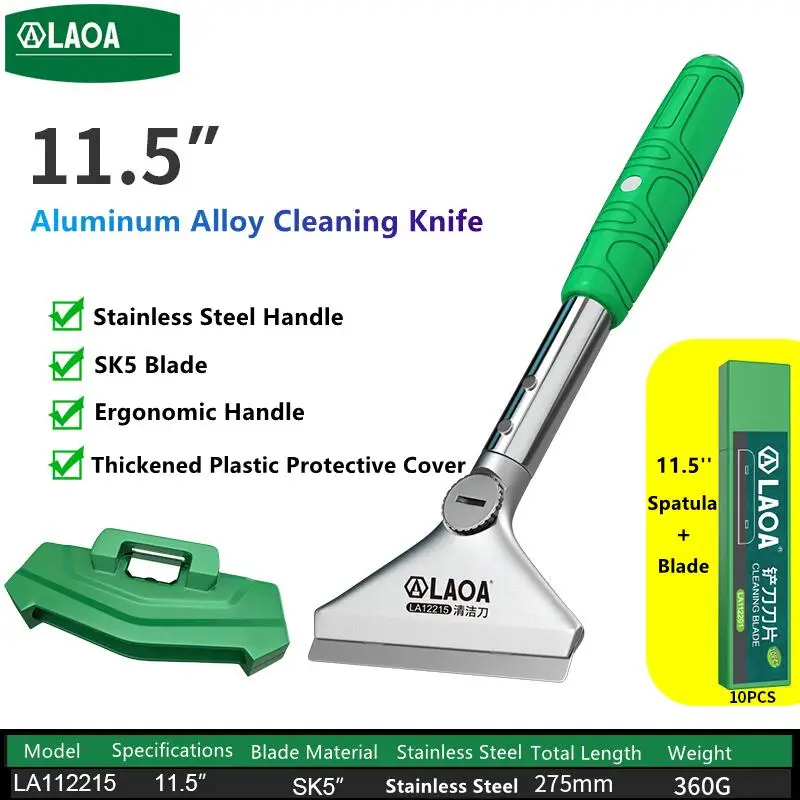 LAOA 6.5\'\' Cleaning Shovel Cutter Multifunctional Knife for Glass Floor Tiles Scraper Cleaner Remover Spatula Home Hardware Tool