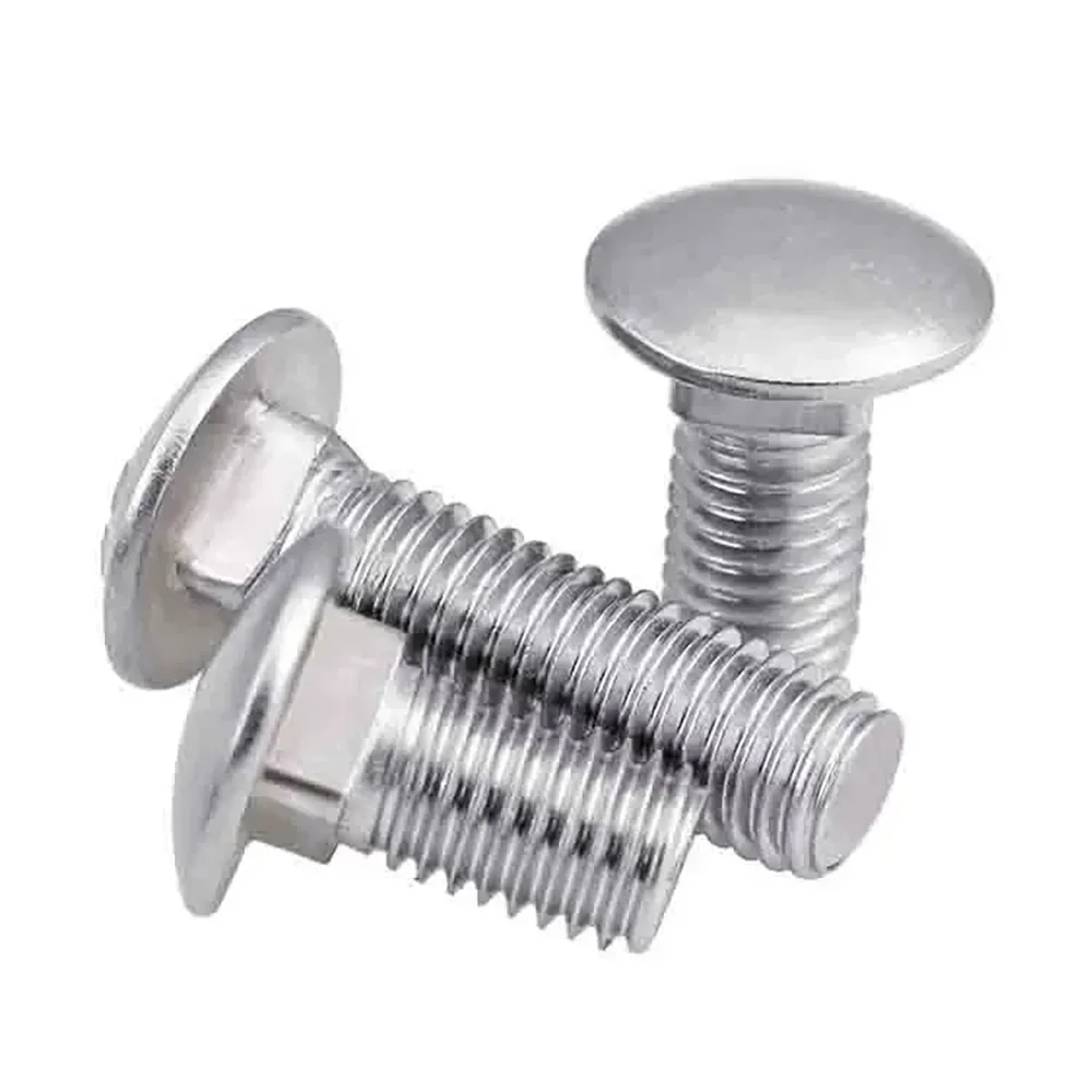 

30-1pcs L10-100mm 304 Stainless Steel Storage Rack Bolt M4 M5 M6 M8 M10 M12 Cap Head Truss Round Head Square Neck Carriage Screw