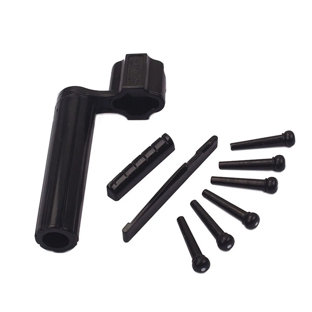 

Plastic Guitar Nut Saddle Set Easy to Cut for Acoustic Guitars Accessories Replacement Parts Better Sound Durable Use