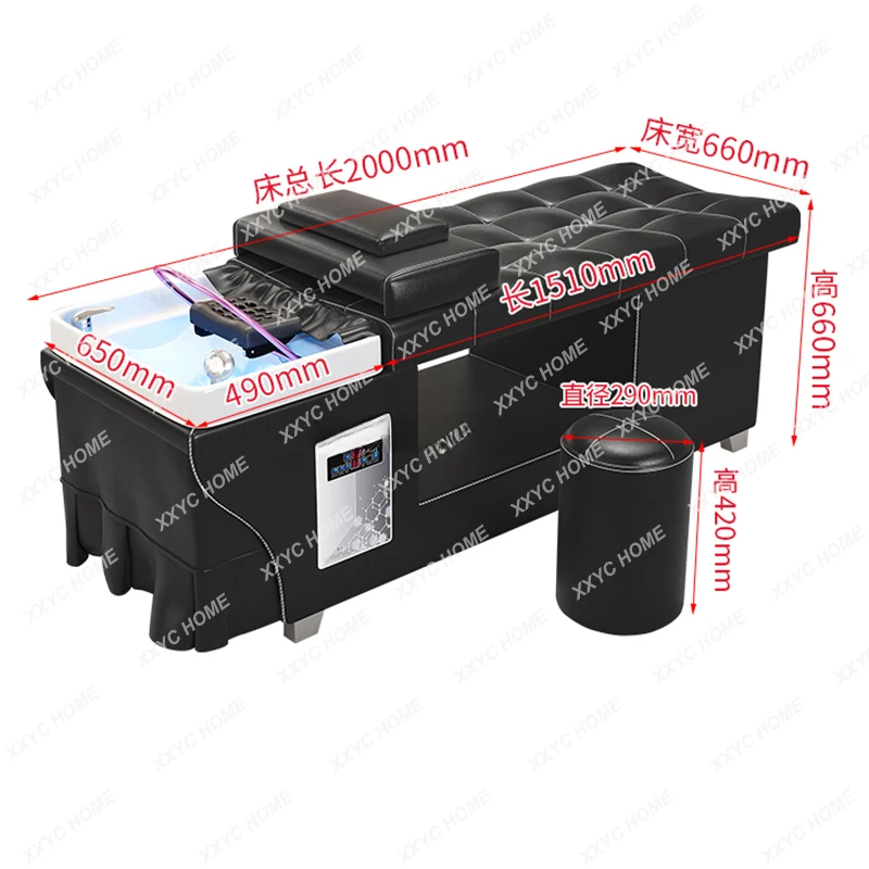 

Spa Hairdresser Salon Washbasin Shampoo Chair Wash Hair Chinese Washing Bed Headspa Massage Table Water Pedicure Foot Salons