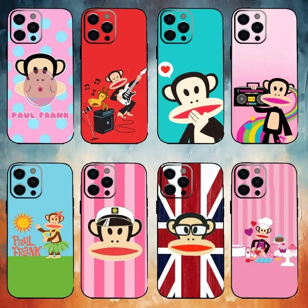 

Cute P-Paul Frank Phone Case For iPhone 17,16,15,14,13,12,11 Plus,Pro,Max,XS Silicone Soft Cover