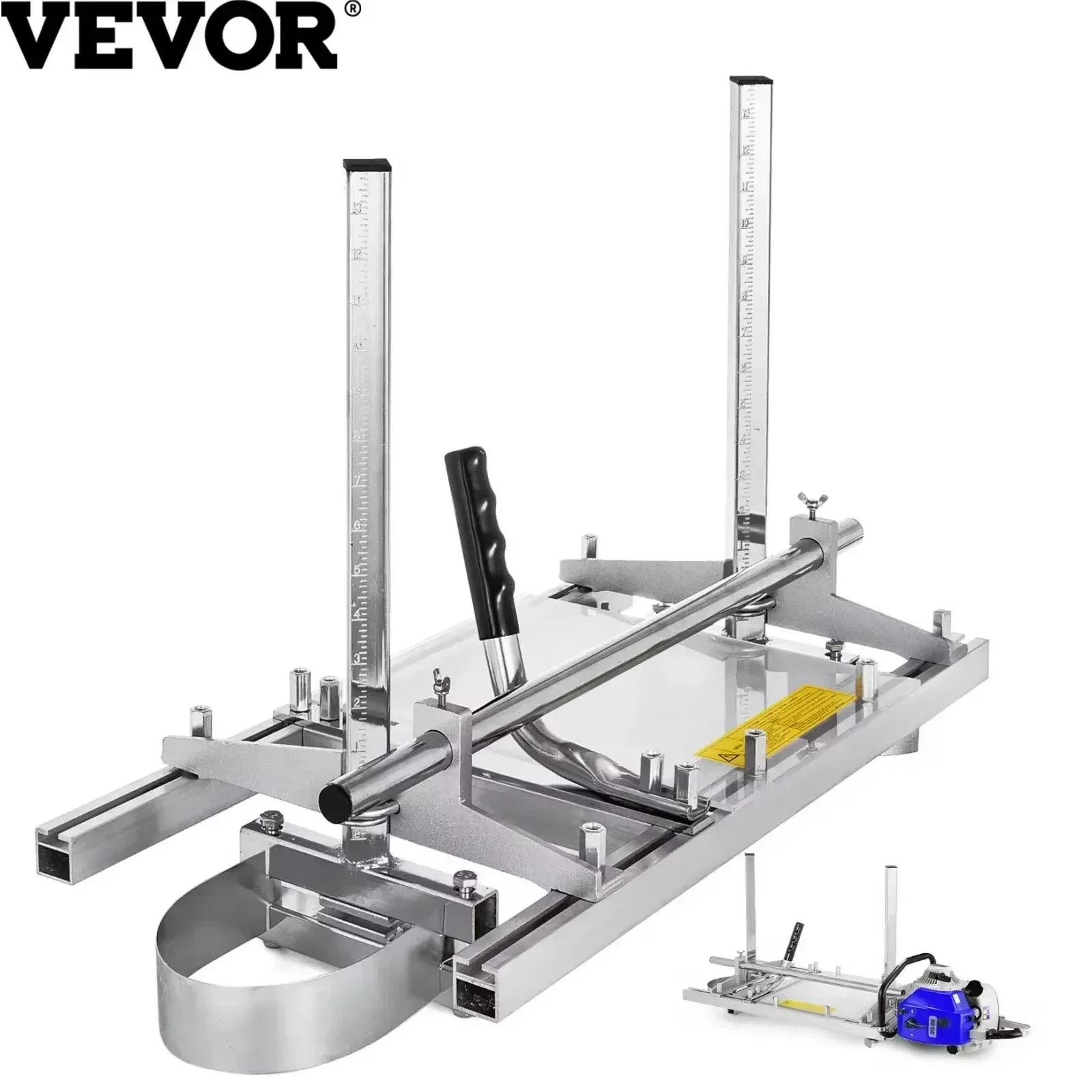 VEVOR Chainsaw Mill Planking Milling 14-24 Inch Guide Bar Wood Lumber Cutting Sawmill Aluminum Steel Chain Saw Mill