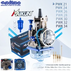 PWK 21 24 26 28 30 32 34 mm Motorcycle Carburetor For Mikuni Maikuni OKO YZ85 Power Jet Blue Transparent Cover Bowl Universal