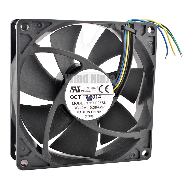 

F129025SU 9.2cm 92mm cooling fan 92x92x25mm DC12V 0.38A 4lines High speed cooling fan for chassis CPU power supply