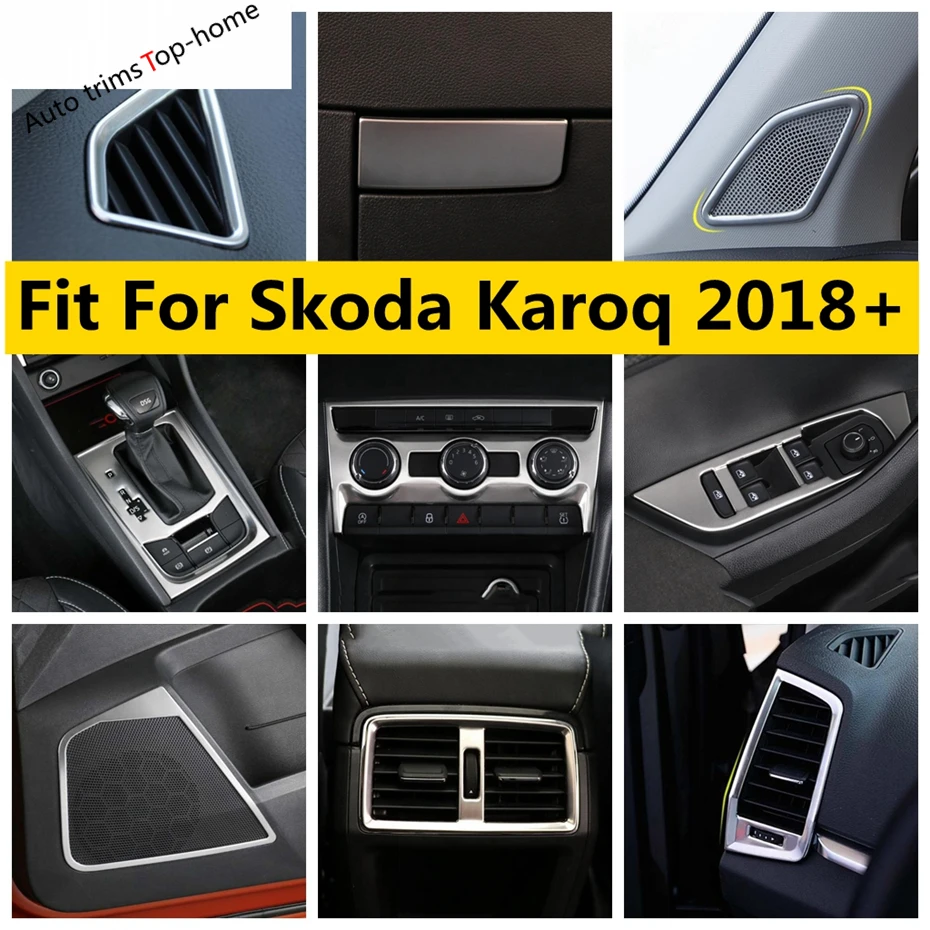 

Air AC Vent Outlet / Window Lift Button / Shift Gear / Handle Bowl Panel Cover Fit For Skoda Karoq 2018 - 2022 Accessories