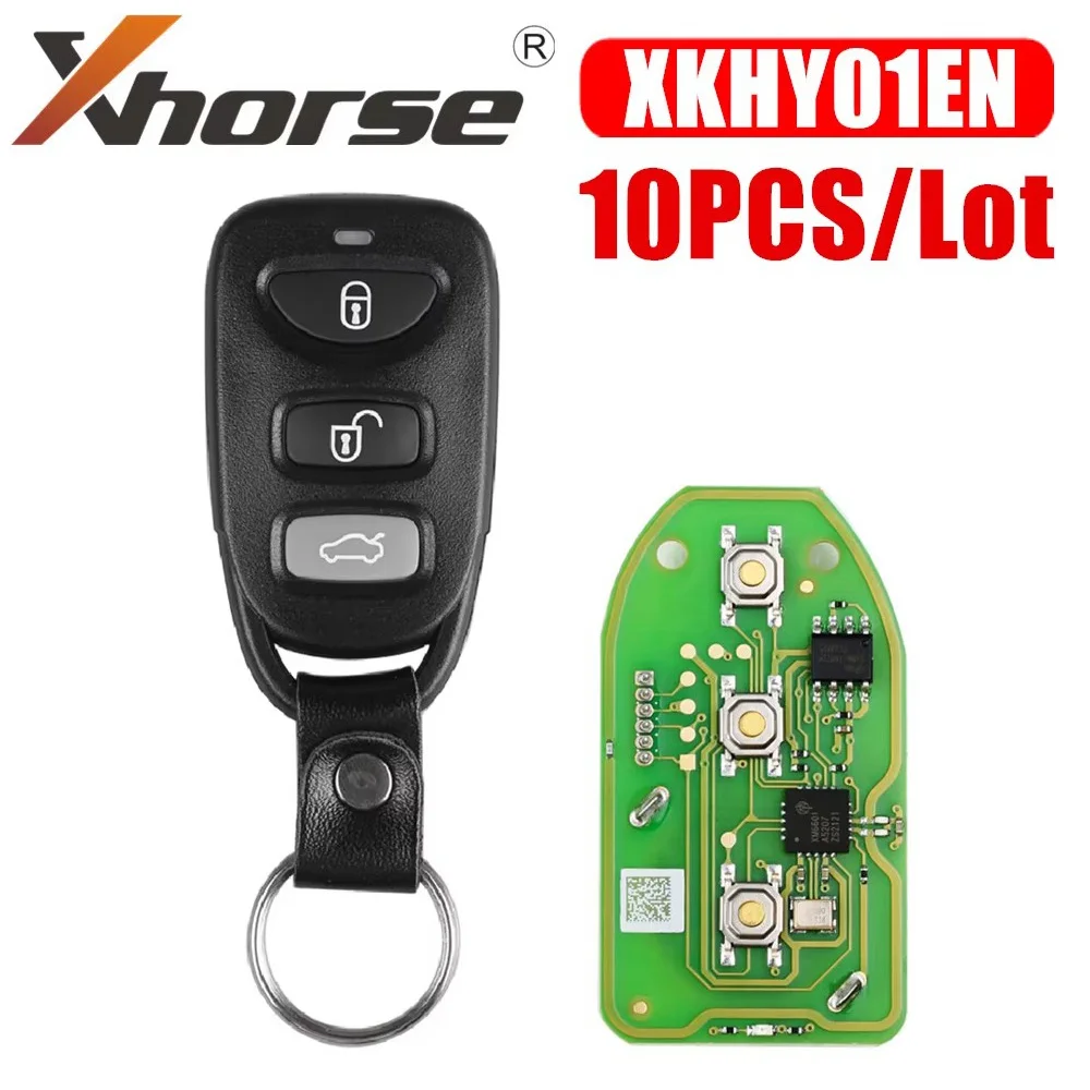 10pcs/lot Xhorse XKHY01EN Wire Remote Key for Hyundai 3+1 Buttons English Version