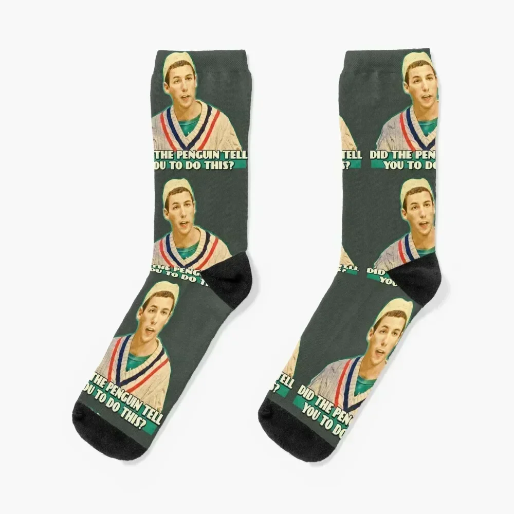 

Did the Penguin tell you to do this Socks christmas stocking Men's winter thermal bright garter Boy Socks Women's