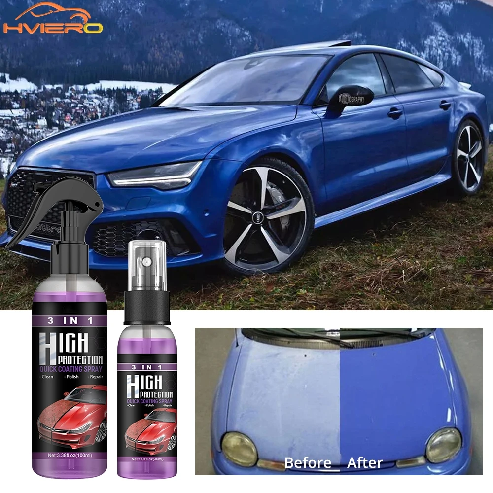 1PCS Auto Detailing Function High Protection Fast Car Paint Spray Care Color Change Cleaning Stain Coating 30ml 100ml Wash Tool