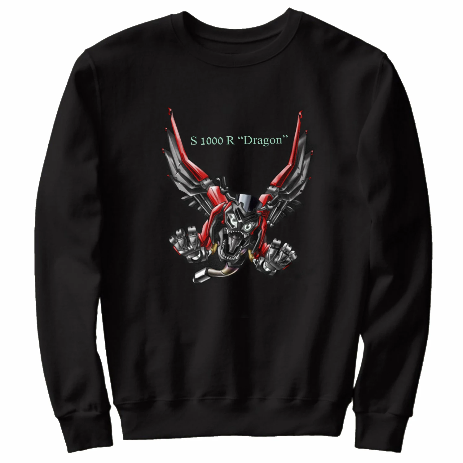 

Classic Motorcycle S1000R Dragon Transfiguration Inspired Sweatshirts New 100% Cotton Casual Mens Clothing Fashion Streetwear