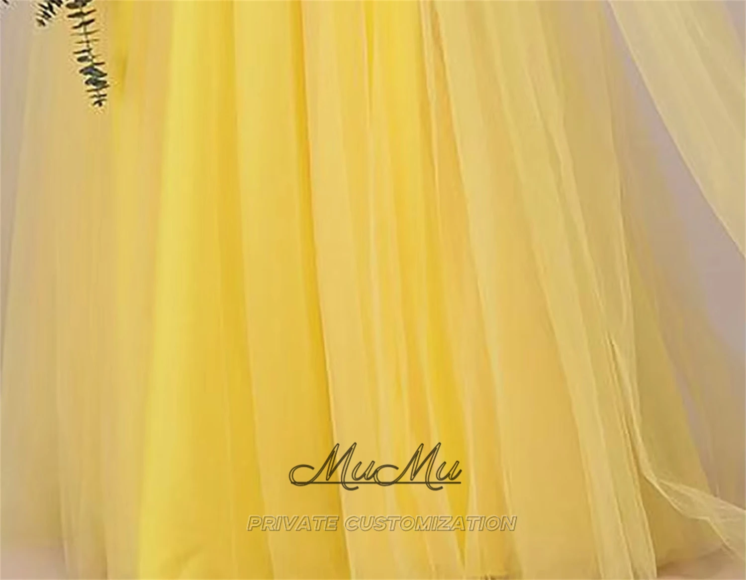 Mumu personalizado vestido de baile feminino vestido de noite elegante vestidos de festa vestido de formatura saia longa amarela participar de uma festa de aniversário