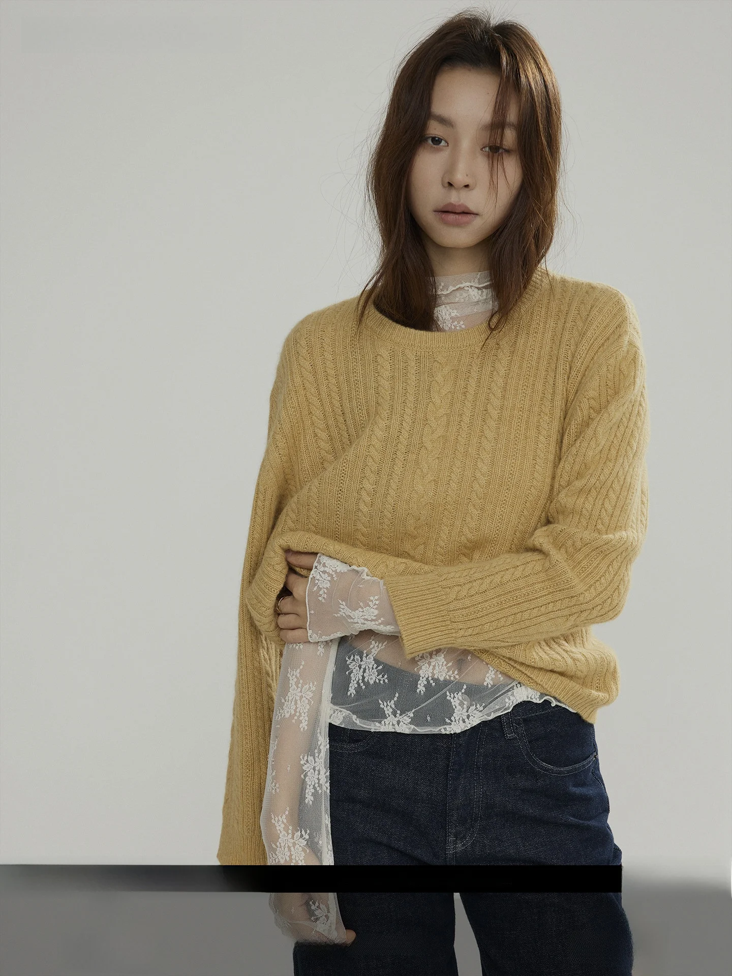 

Joli Choose Women's Faionable Casual Wool Knitwear round Ne Sweater Autumn Winter Loose Fit Long Sve Comfortable Top