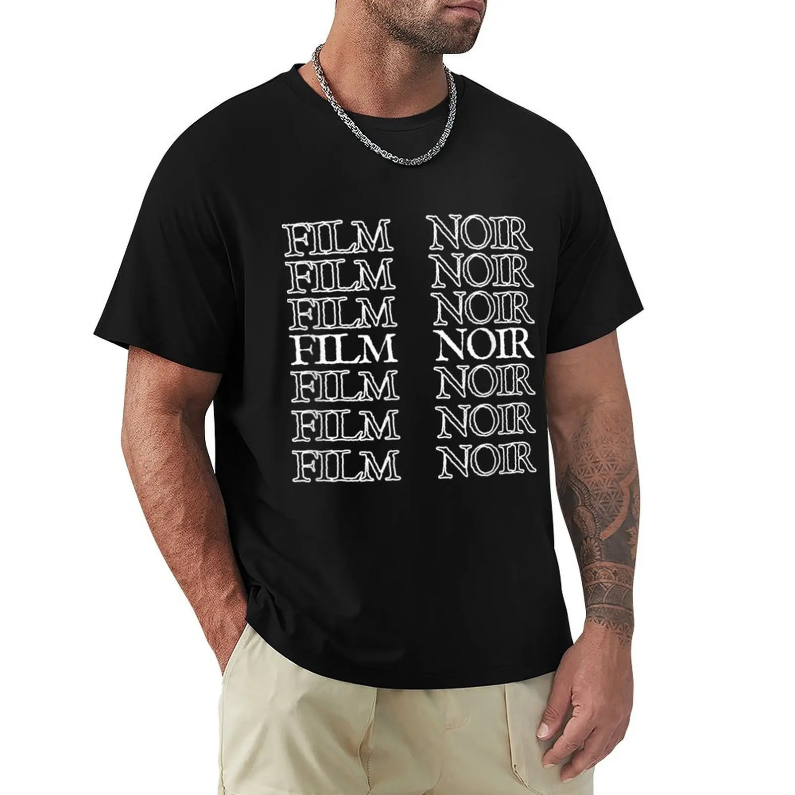 

I Love Film Noir Cinema Cinephile French Movies Art T-Shirt Short sleeve tee quick-drying funnys men clothing