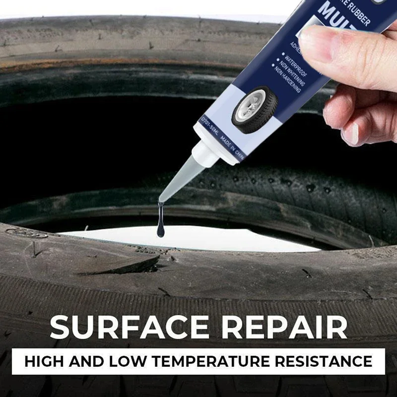 Tire Repair Glue Strong Rubber Wear-resistant Non-corrosive Adhesive Tire Sealing Bonding Glue Car Tire Repair Sealant