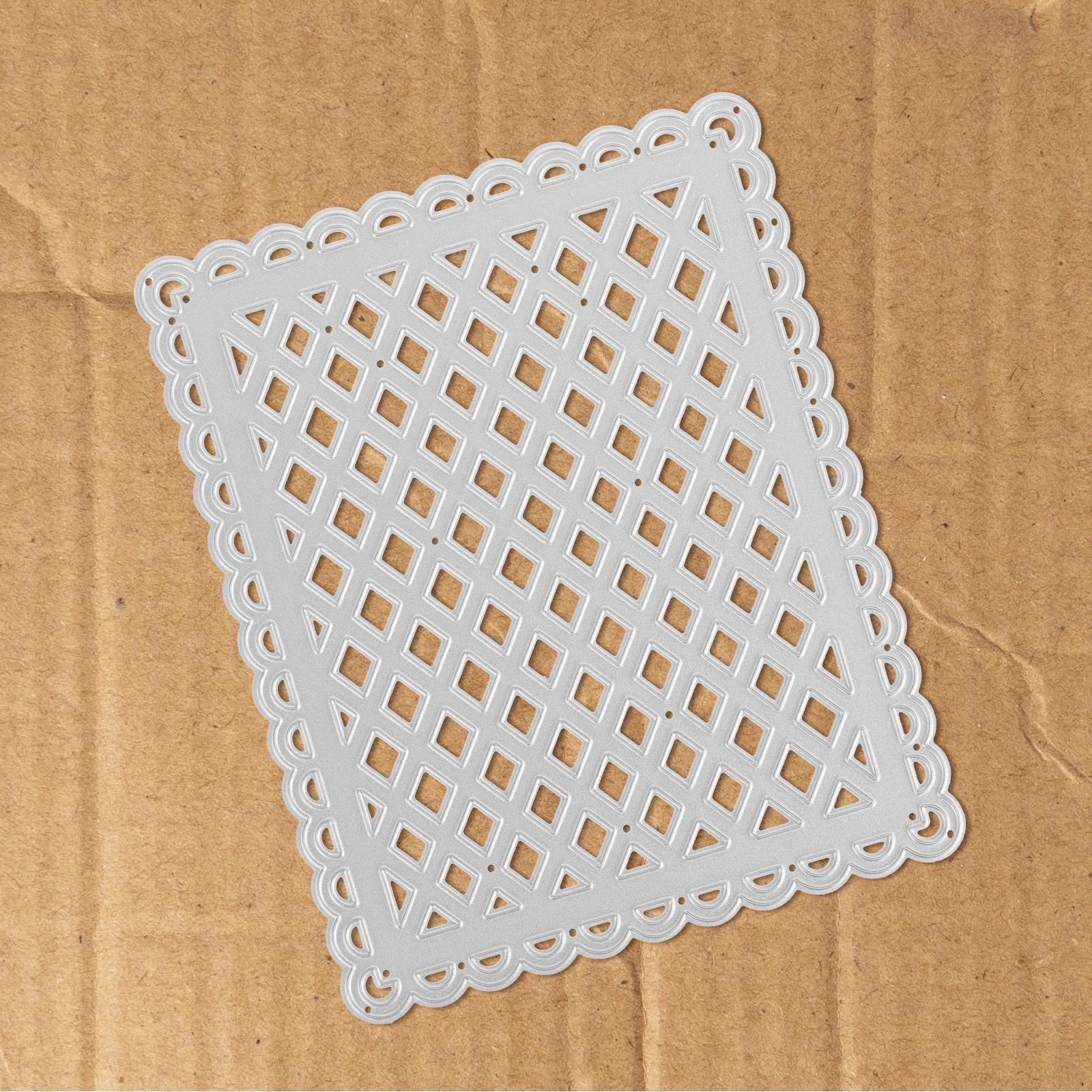 

Rectangle Grid Frame Cutting Scrapbook DIY Craft Tool High-Strength Metal Die for Cards Wedding Invitations Decor Embossing
