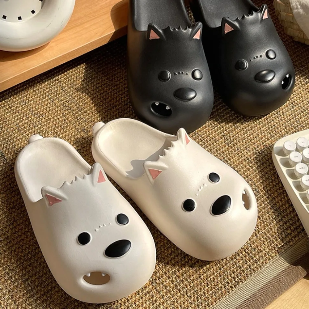

Creative West Highland White Terrier Slippers Thick Sole Non-Slip Puppy Slippers Soft Bottom Cute Couples EVA Dog Sandal Unisex
