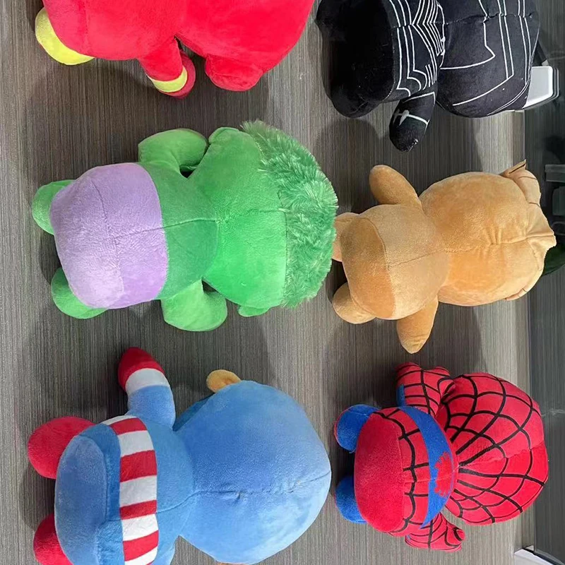 12 Style Avengers Marvel Plush Toys Groot Captain America Spiderman Iron Man Dolls Stuffed Plush Cute Doll Birthday Idea Gift