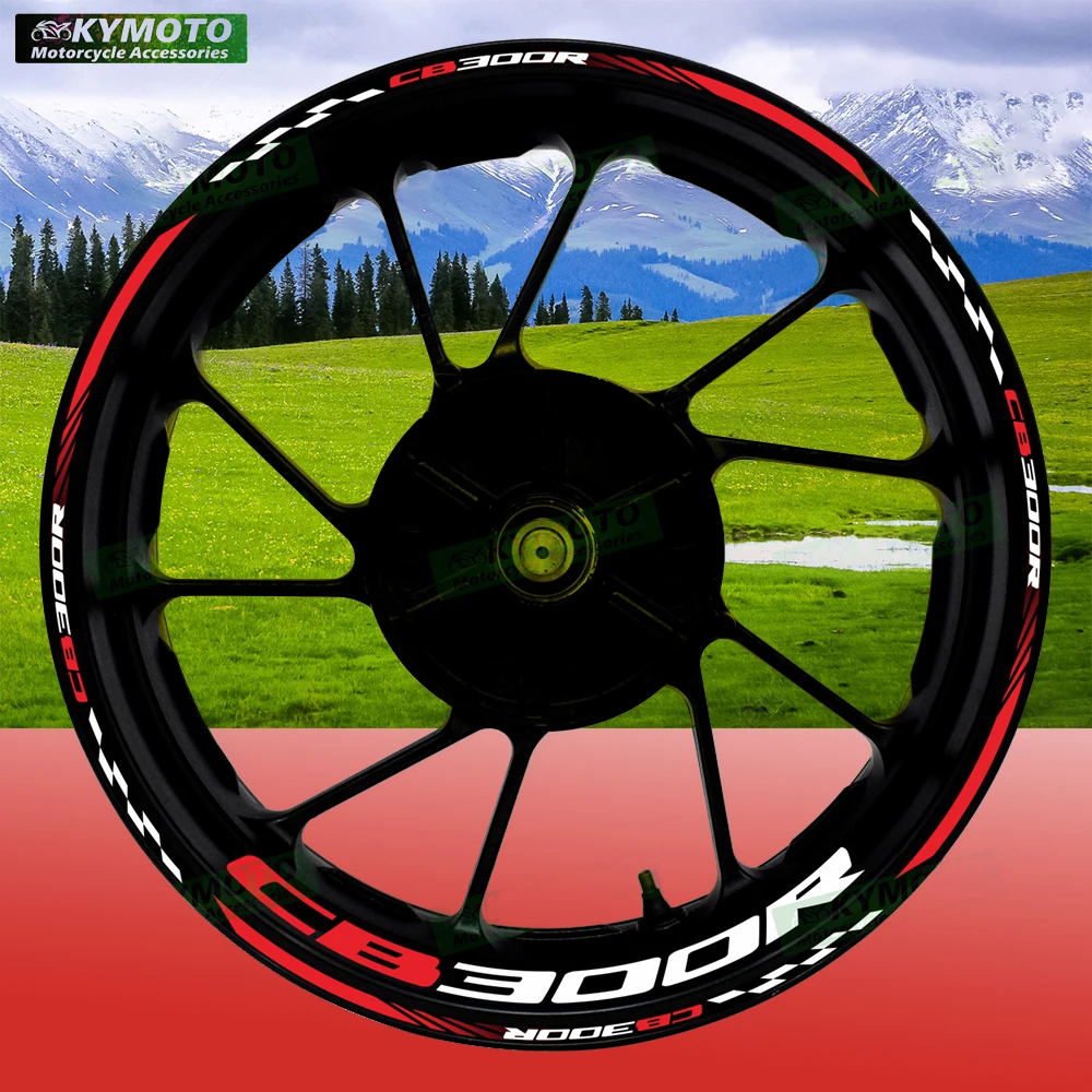 

Аксессуары для мотоциклов Honda CB300R CB 300R, 17-дюймовые наклейки на передние и задние колеса, модифицированные светоотражающие наклейки на ступицу колеса