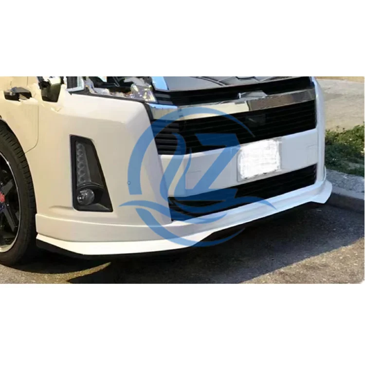 for  hiace bus 2019+Glass fiber modification accessories bumper front and rear lip