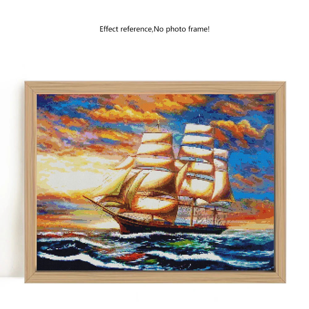 5D DIY Diamond Painting Ship Diamond Embroidery Sale Scenery Picture Of Rhinestone Mosaic Cross Stitch Home Decoration