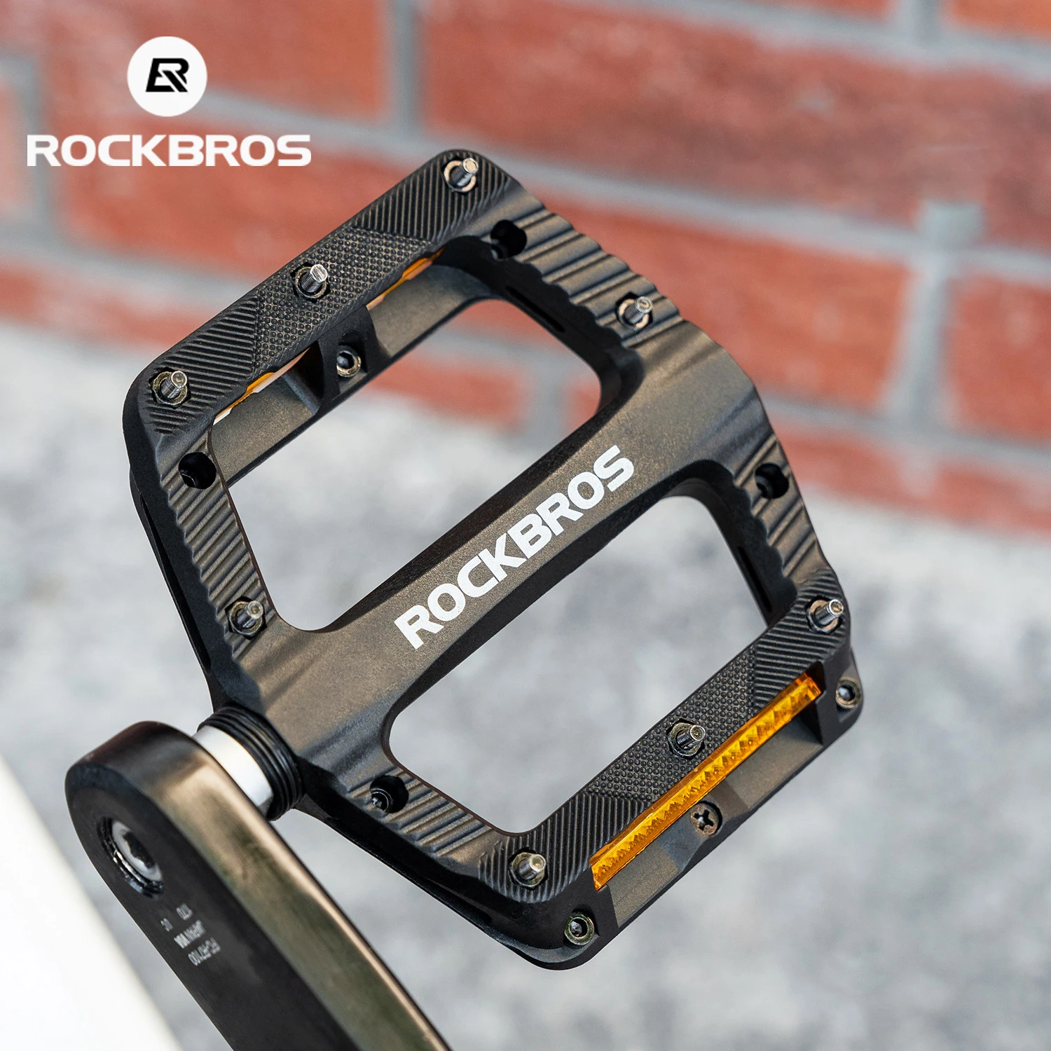 

ROCKBROS Nylon Bike Pedals Lightweight Durable Bicycle Pedals Sealed Bearing Bike Pedals Non-Slip Pedals