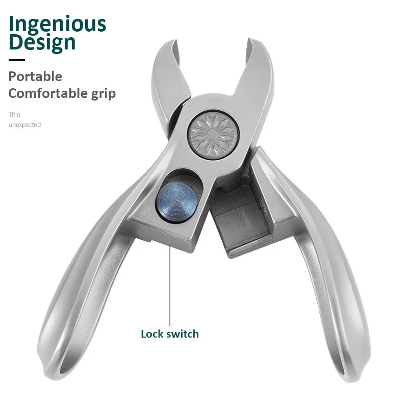 Professional Mini Nail Clippers High Quality Stainless Steel Large Opening Manicure Fingernail Cutter Ingrown Toenail Scissors