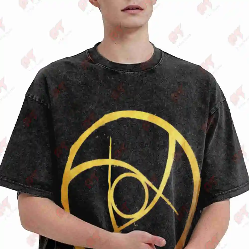 Exuvia Caparezza Active Logo Vintage Washed Tee Pure Cotton T-Shirt