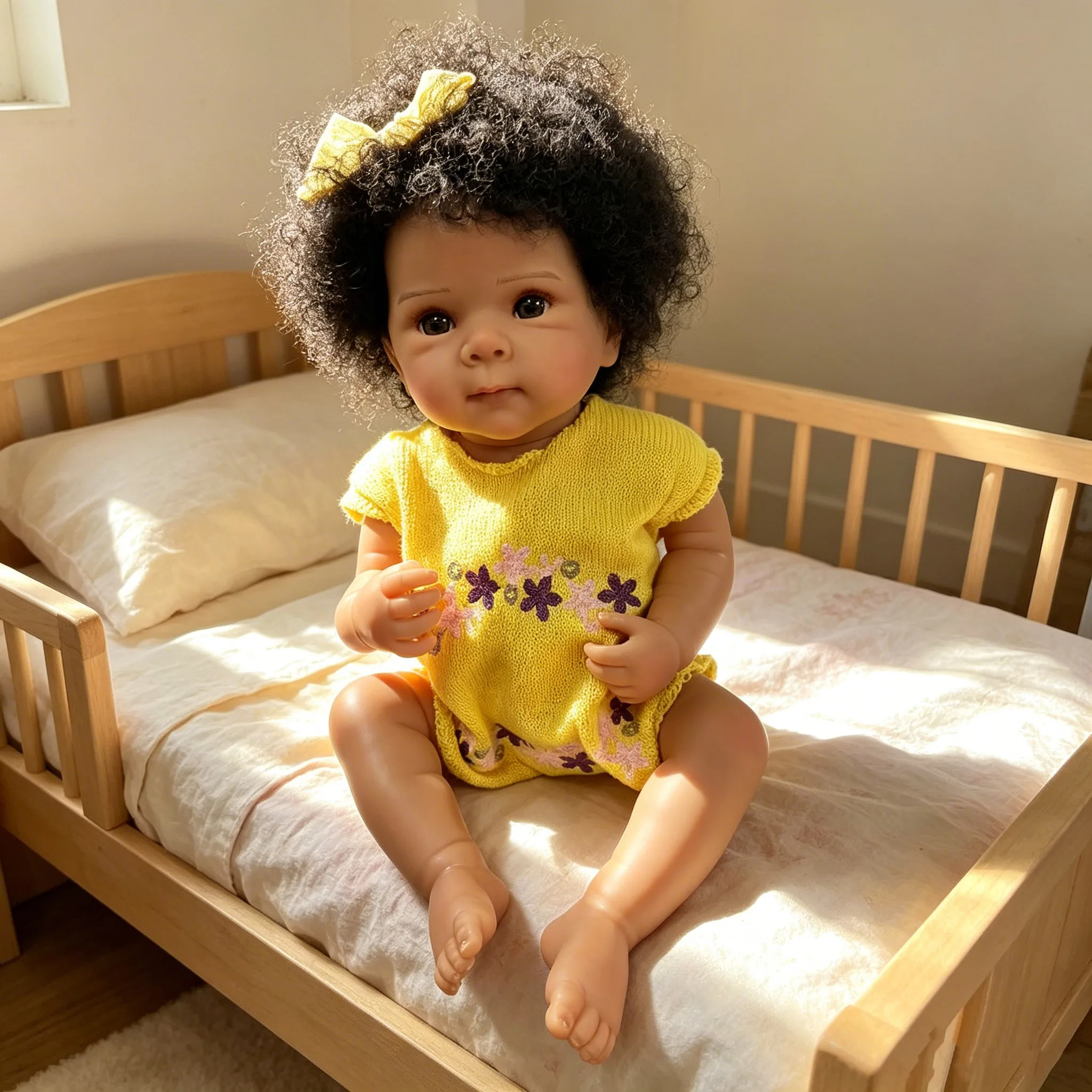 19-calowa lalka Reborn z ciemn – Baby Products For Curly Hair recenzja i cena