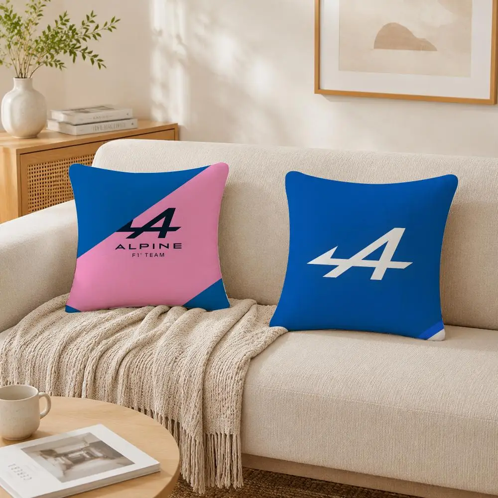 A-Alpines Automobiles Cushion Cover Plush Decorative Pillow Case With Hidden Zipper Fashion Room Decor For Home