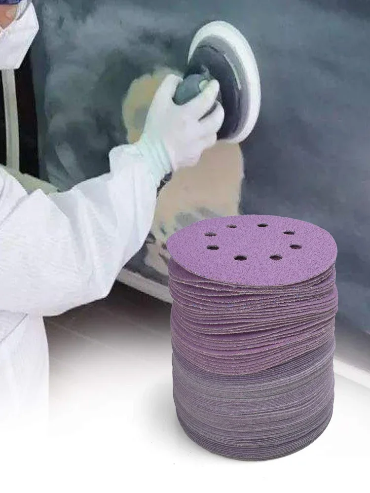 6 Inch 17 Hole Sanding Discs 60-2000 Grit Wet Dry Sandpaper Hook and Loop For Festool Random Orbital Sander 150mm 5/10 Pcs
