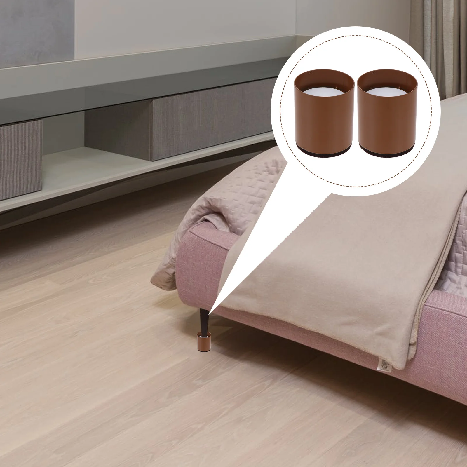 

2Pcs Table Feet Riser Silent Nonskid Chair Leg Protectors Furniture Foot Pads Wear Resistant Anti-Slip Cushions for Floor