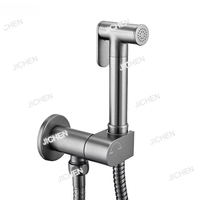 Brass Douche Spray Brushed Gun Metal Bidet Sprayer Set Toilet Shattaf for Bathroom