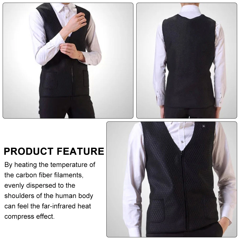 

Heating Vest for Women Men Electric Thermal Jacket Corduroy Fabric Warm Waterproof Insulated Adjustable Unisex Vests Fast