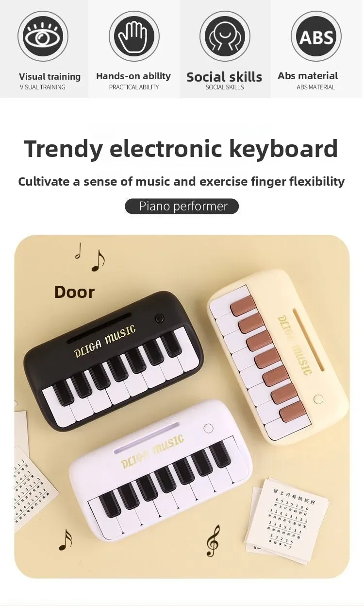 Tragbare 15-tasten Digitale Tastatur Kinder Mini Elektronisches Klavier Kinder Musikinstrument Lernspielzeug für Kinder Geschenk – Detail 2
