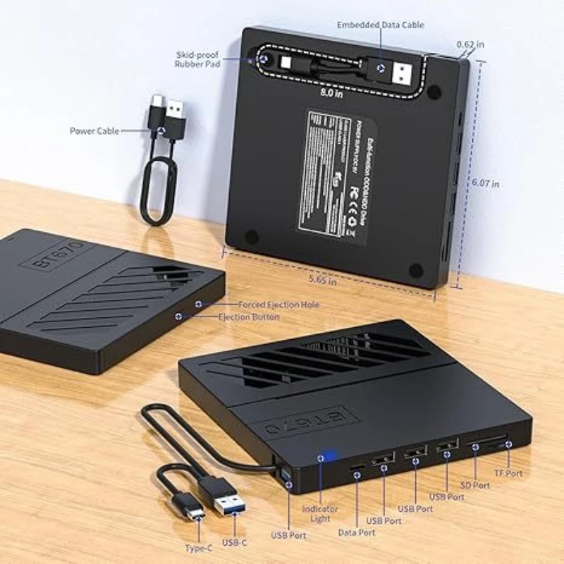 Multifunctional mobile optical drive computer notebook dvd driver seven-in-one card