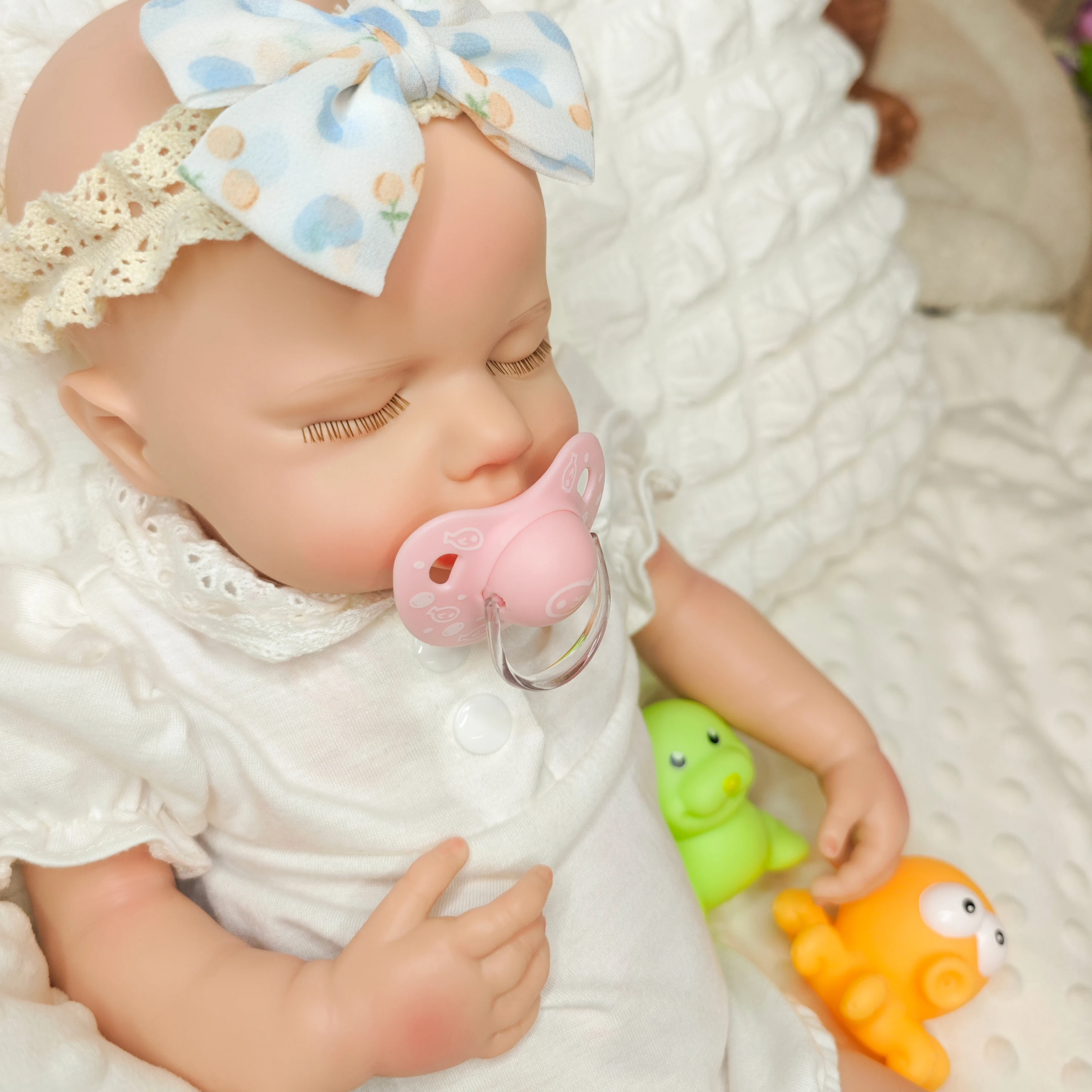 Factory Price 13inch Sleeping Realistic Silicone Reborn Doll Girl Full Body Soft Toy Educational Changeable Clothing Gift Toy