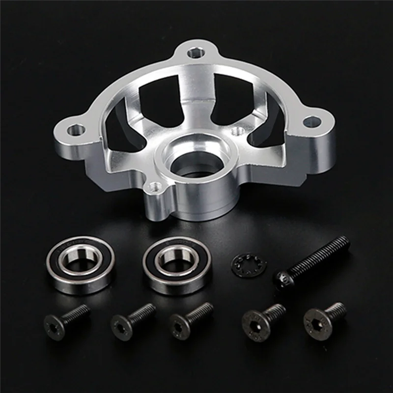 Cnc Metalen Koppeling Statief Metalen Koppeling Bell Mount Voor Rc Auto 1/5 Hpi Rofun Baha Km Rovan Baja 5b 5T 5sc Speelgoed Onderdelen, Zilver