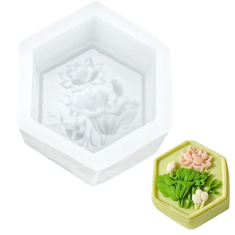 Octagonal Moon Flower Silicone Molds Mousses Cake Molds Decorating Bakings Tool for Making Chocolate Fondants Dessert