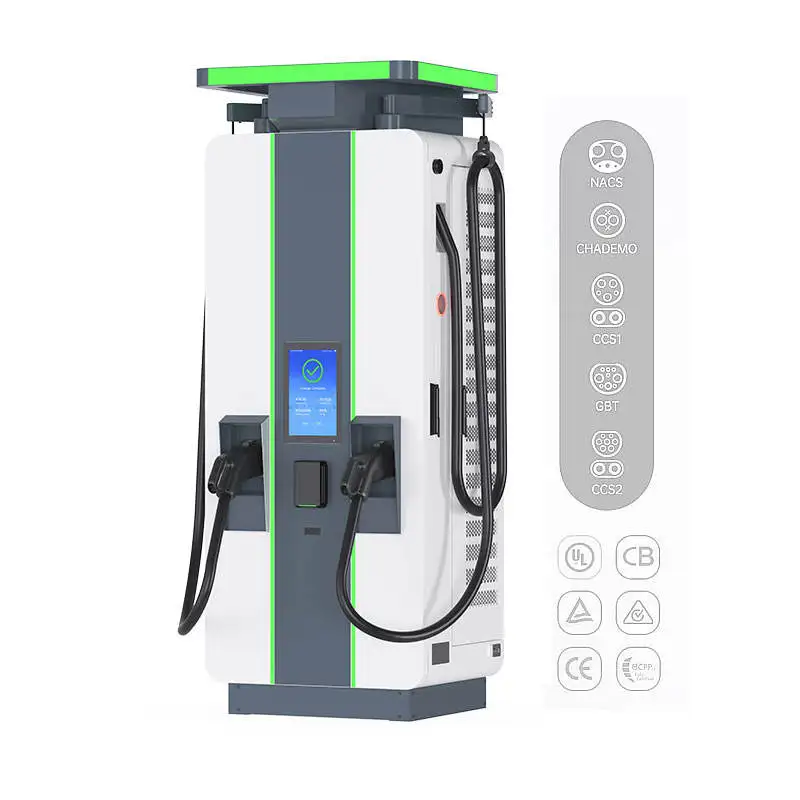 30KW 80KW DC Fast EV Charging Station with Interface Floor Stand