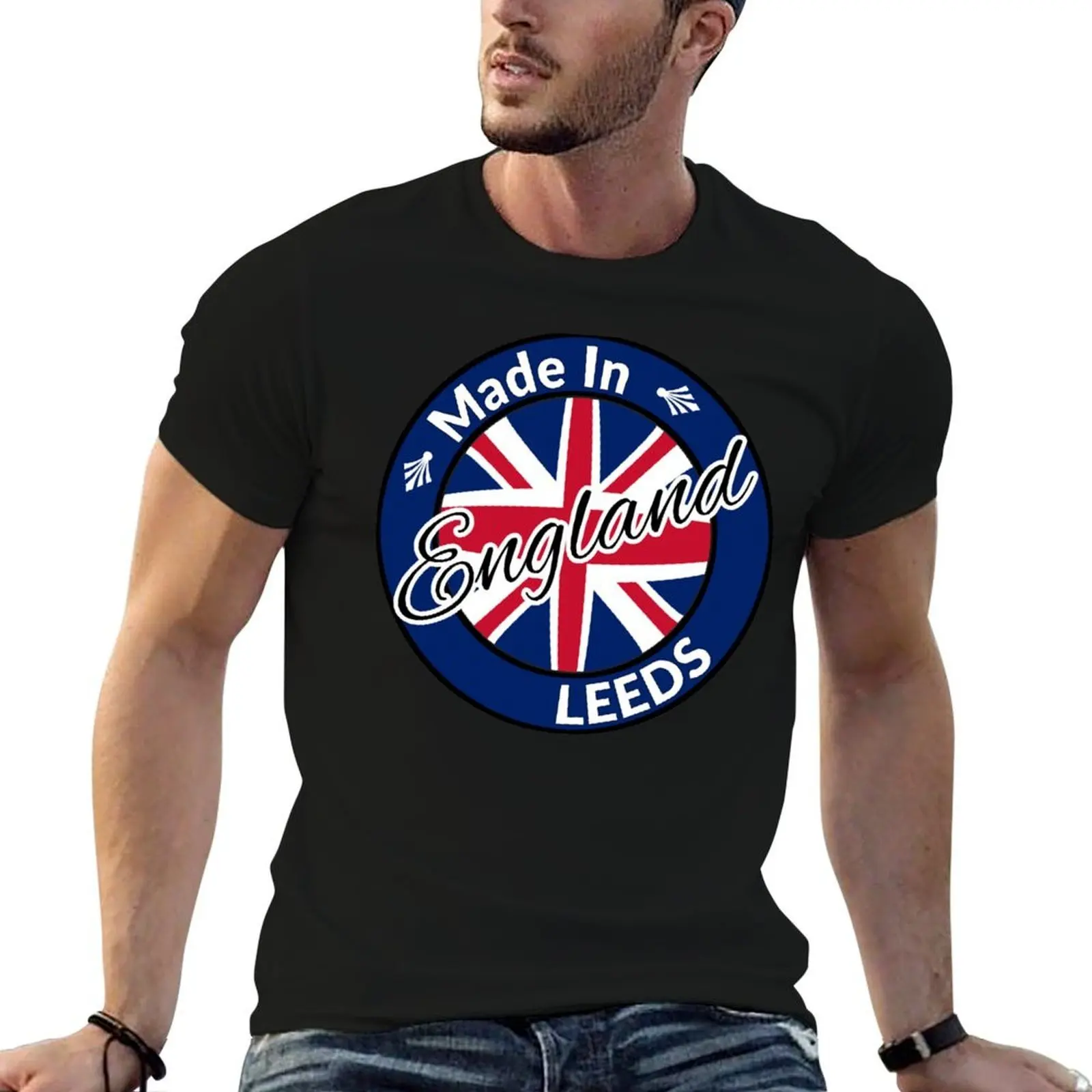 

Made In Leeds England UK T-Shirt t shirts for man graphic funny man t shirts cotton T-Shirt