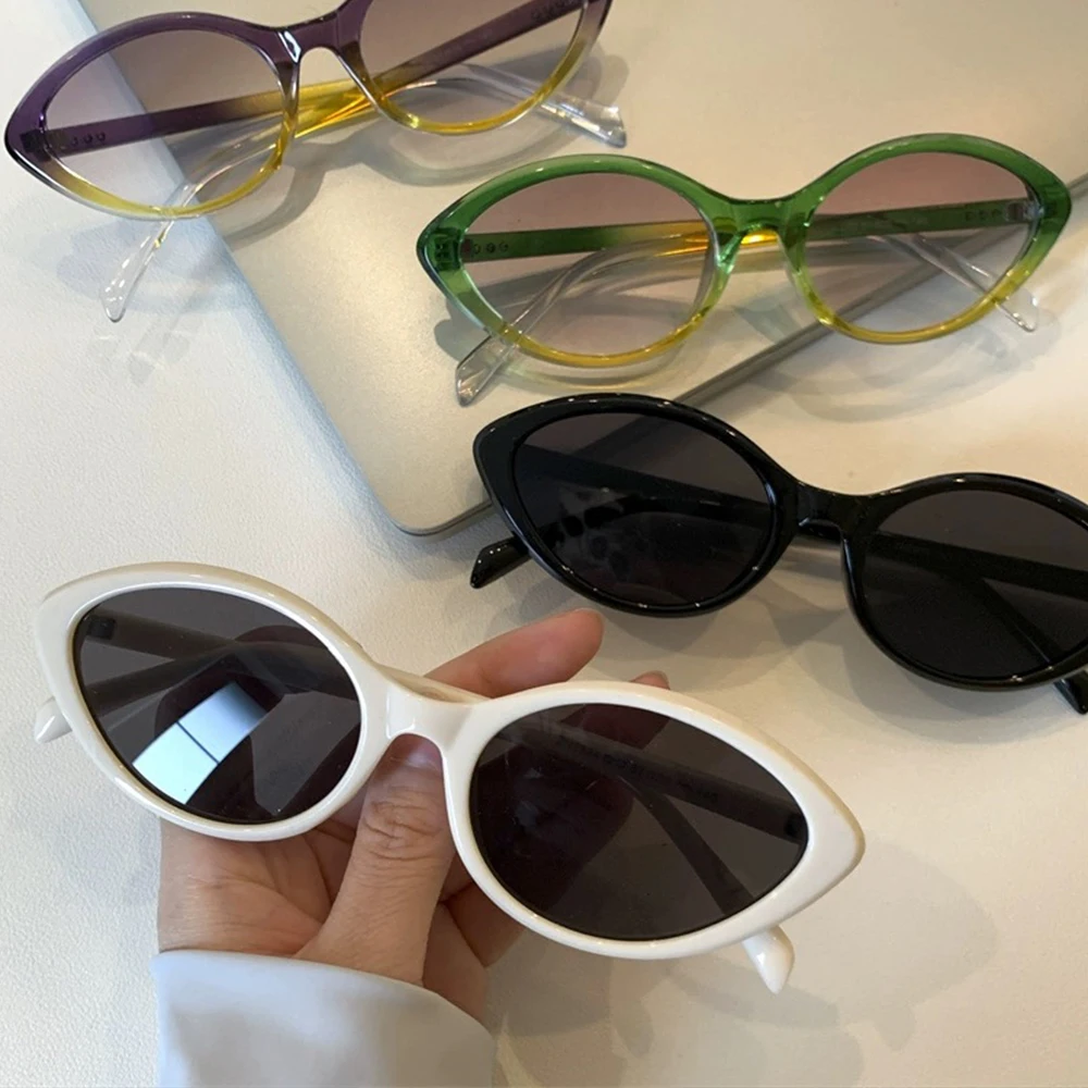 DDDLONG Fashion Y2k Cat Eye Retro Sunglasses Women Classical Vintage Punk Sun Glasses For Men Eyewear Outdoor Shades D469