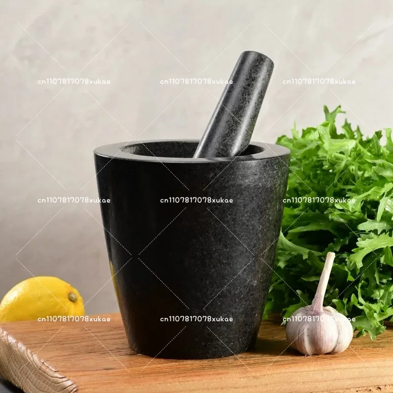 Natural Stone Mortar and Pestle Set, Garlic Crusher Masher, Spice Herb Grinder