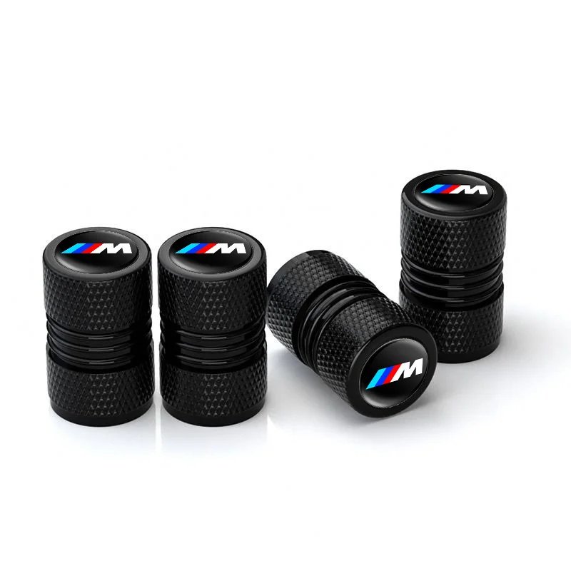 4개 자동차 휠 타이어 밸브 캡 에어 스템 커버 액세서리 BMW M M3 M5 퍼포먼스 E... - 4