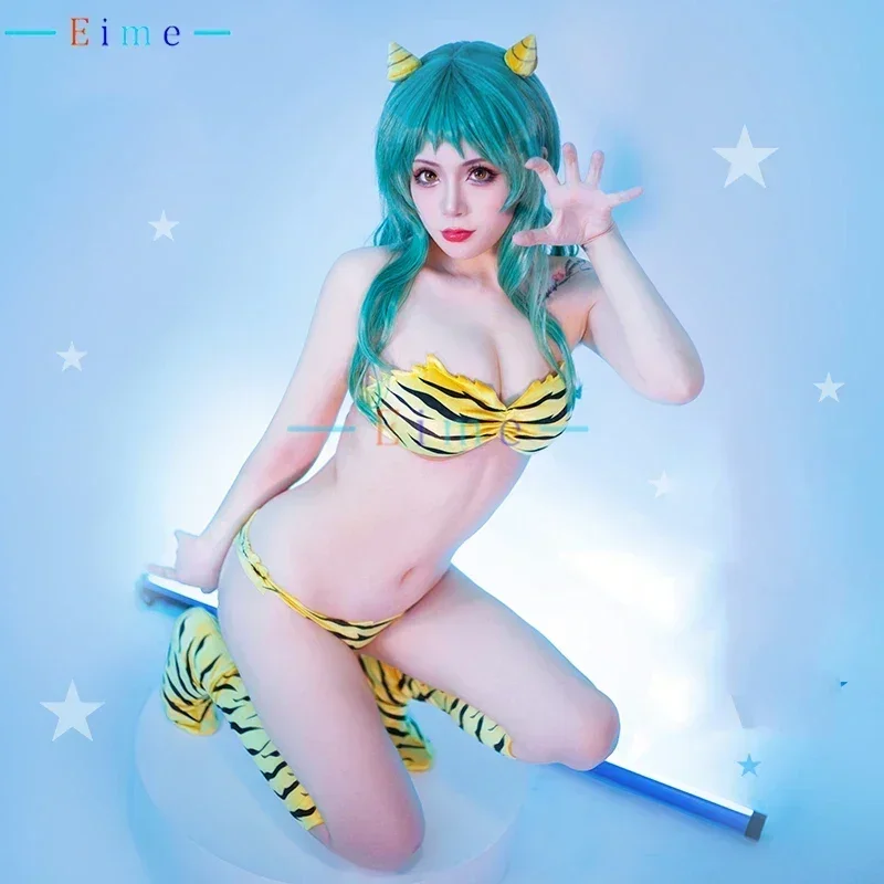 

Anime Urusei Yatsura Lum Cosplay Costume Women Sexy Party Suit Lamu Outfits Halloween Carnival Uniforms Custom Made